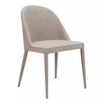 Product Image 3 for Burton Fabric Dining Chair Grey, Set of Two from Moe's