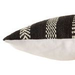 Product Image 1 for Papyrus Striped Lumbar Black & White Outdoor Pillow from Jaipur 