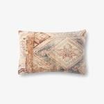 Product Image 1 for Grey / Multi Antique Inspired Woven Flannel Printed Decorative Pillow from Loloi