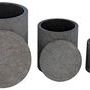 Product Image 1 for Cylinder Box With Lid, Set Of 3 from Noir