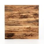 Spalted wood grain with visible dark striations and smooth finish on table corner