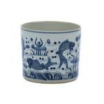 Product Image 1 for Blue & White Fish Orchid Pot from Legend of Asia