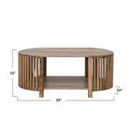 Product Image 3 for Palisade Slatted Mango Coffee Table from Creative Co-Op