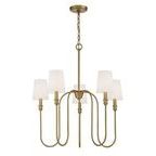 Product Image 1 for Betty 5 Light Natural Brass Chandelier from Savoy House 