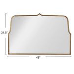 Product Image 3 for Belmont Arch-Crowned Metal Frame Mirror from Creative Co-Op