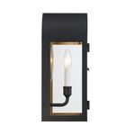 Product Image 5 for Grotto 1-Light Outdoor Wall Lantern in Matte Black with Vintage Gold from Savoy House 