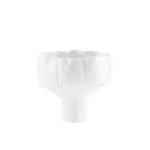 Krissa Vase shown from a side angle highlighting the consistent textured patchwork and fluted base
