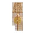 Savoie Wall Sconce front view with gold leaf backplate visible