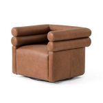 Product Image 14 for Evie Upholstered Palermo Cognac Leather Swivel Chair from Four Hands