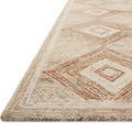Side angle view highlighting Varena rug's thick, sturdy hand-tufted pile and edge