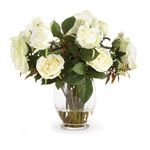 Product Image 1 for Barclay Butera Garden Rose Arrangement In Vase from Napa Home And Garden