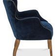 Product Image 1 for Dieter Petite Wing Chair, Blue Velvet from Sarreid Ltd.
