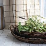 Product Image 2 for Decorative Hand-woven Wicker Nesting Trays With Handles, Natural, Set Of 3 from Creative Co-Op
