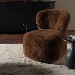 Product Image 13 for Plath Ochre Shearling Swivel Chair from Four Hands