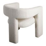 Elo Chair from angled rear side highlighting rounded arm contours and upholstery texture