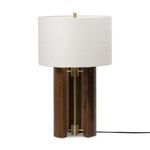 Wayne Table Lamp with white fabric shade and visible black cord, set against plain background