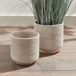 Product Image 4 for Burma Rattan Cachepots, Set Of 2 from Napa Home And Garden