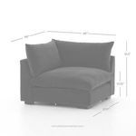Graphic illustrating performance fabric benefits: stain-resistant, kid-friendly, durable