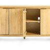 Front view with two doors open showing adjustable and removable interior shelves