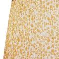 Another front-facing view of Maiden Fern medium tapered lamp shade with yellow leaf pattern