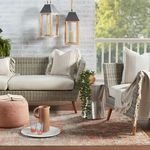 Product Image 1 for Priyah Indoor/ Outdoor Medallion Pink/ Gray Rug from Jaipur 