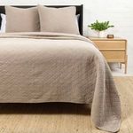 Product Image 1 for Huntington Cotton King Coverlet - Taupe from Pom Pom at Home