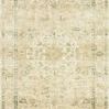 Rosette Sand / Ivory Rug with a vintage style medallion pattern in muted sand and ivory tones