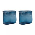 Product Image 1 for Fish Net Glass Vases In Navy   Set Of 2 from Elk Home