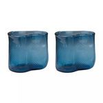 Product Image 1 for Fish Net Glass Vases In Navy Set Of 2 from Elk Home