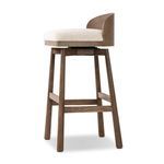Opposite angled view highlighting swivel base feature and overall stool silhouette