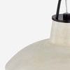 Close-up of Pottersville Pendant ceramic shade texture and black metal hardware