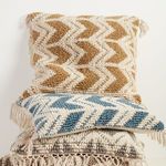 Product Image 2 for Takeo Chevron Gold/ Ivory Pillow from Jaipur