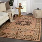 Product Image 1 for Vibe By Idina Handmade Medallion Pink/ Brown Rug from Jaipur 
