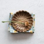 Product Image 3 for Boho Carved Wood Bowl with Scalloped Edge, Natural from Creative Co-Op