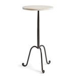 Product Image 1 for Vera Iron and White Marble Side Table from Napa Home And Garden