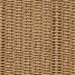 Close-up of woven wicker texture in natural brown shade