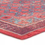 Product Image 1 for Concord Hand Knotted Medallion Red/ Blue Area Rug from Jaipur 