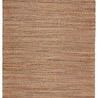 Solid tan color variant of the rug with faint navy mottled detailing shown flat