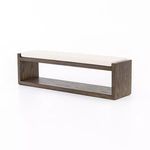 Product Image 1 for Edmon Bench Savile Flax/Warm Nettlewood from Four Hands