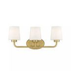 Product Image 1 for Capra Warm Brass 3 Light Bath from Savoy House 