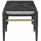 Product Image 1 for Visby Smoke Black Bench from Currey & Company