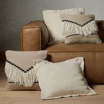 Product Image 2 for Davi Pillow Grey With Fringe from Four Hands