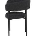 Cassia Dining Chair rear-side view highlighting open back design and leg support structure