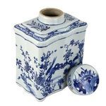 Product Image 7 for Blue & White Curved Tea Jar Bird Floral Design from Legend of Asia