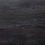Close-up detail of black-washed wood grain with soft matte finish