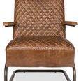 Product Image 2 for Beverly Hills Chair - Cuba Brown Leather from Sarreid Ltd.