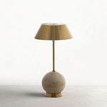 Product Image 1 for Firefly Antique Brass Table Lamp Travertine from Gabby