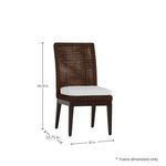 Product Image 5 for Peninsula Mahogany Woven Side Chair from Summer Classics