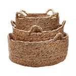 Product Image 1 for Natural Low Rise Baskets (Set of 3) from Elk Home
