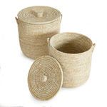 Product Image 2 for Rivergrass Hamper Baskets With Lids, Set Of 2 from Napa Home And Garden